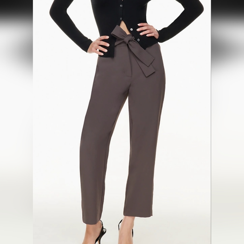 - Wilfred-Tie-Front Pant Grey